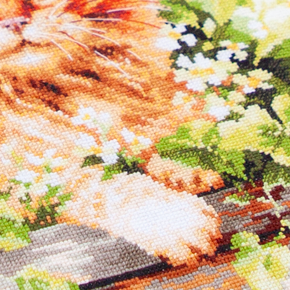 Cross Stitch Kit 70-22 “The Ginger Cat” – Magic Needle