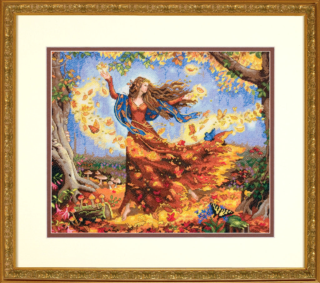 Hada de otoño - 70-35262 Dimensions - Kit de punto de cruz