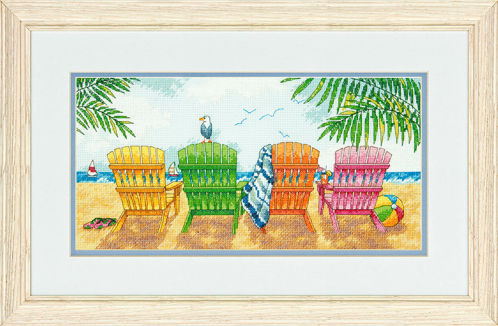 BEACH CHAIRS - 70-35325 Dimensions - Cross Stitch Kit