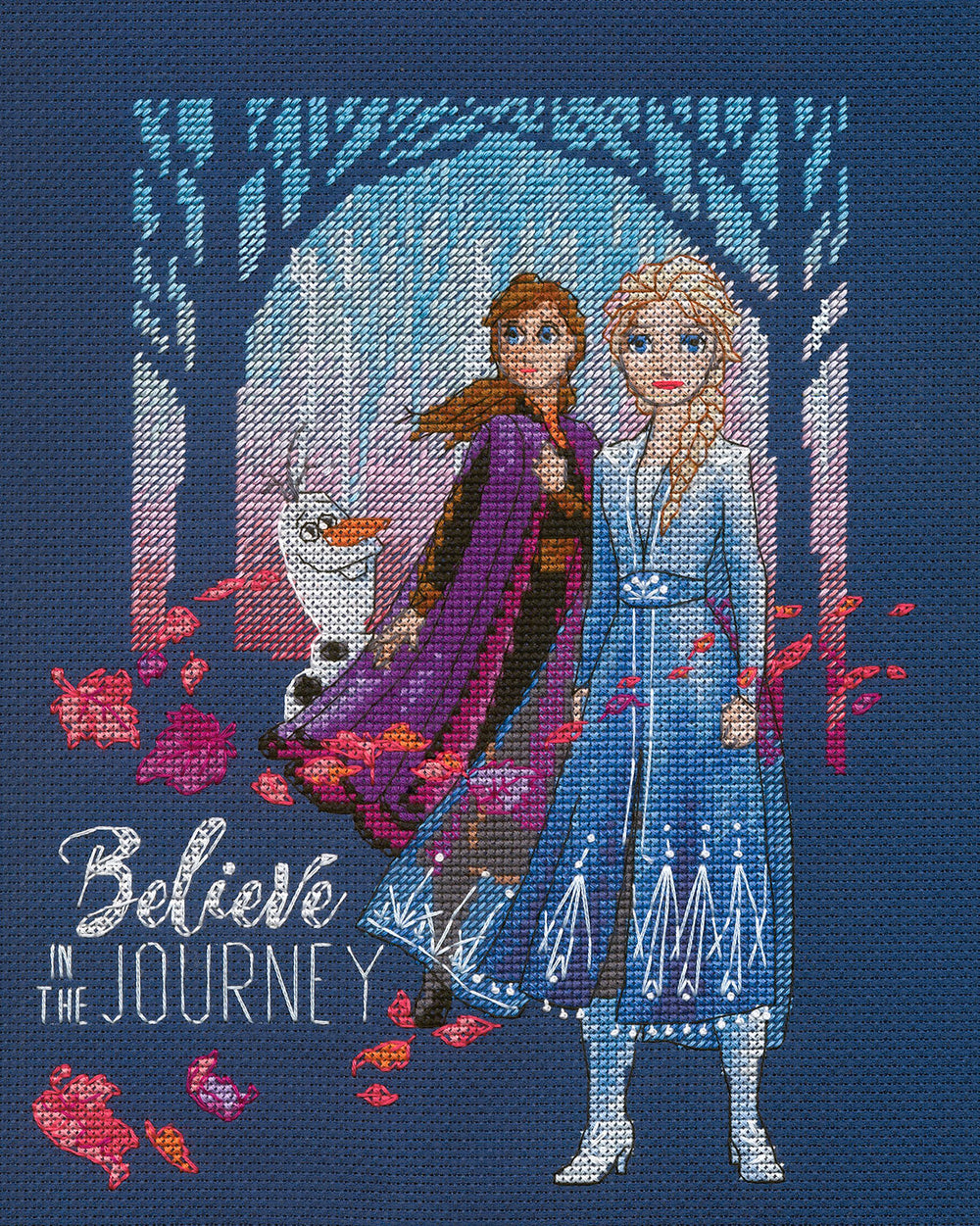 Believe in the Journey - 70-35389 Dimensions - Kit de punto de cruz