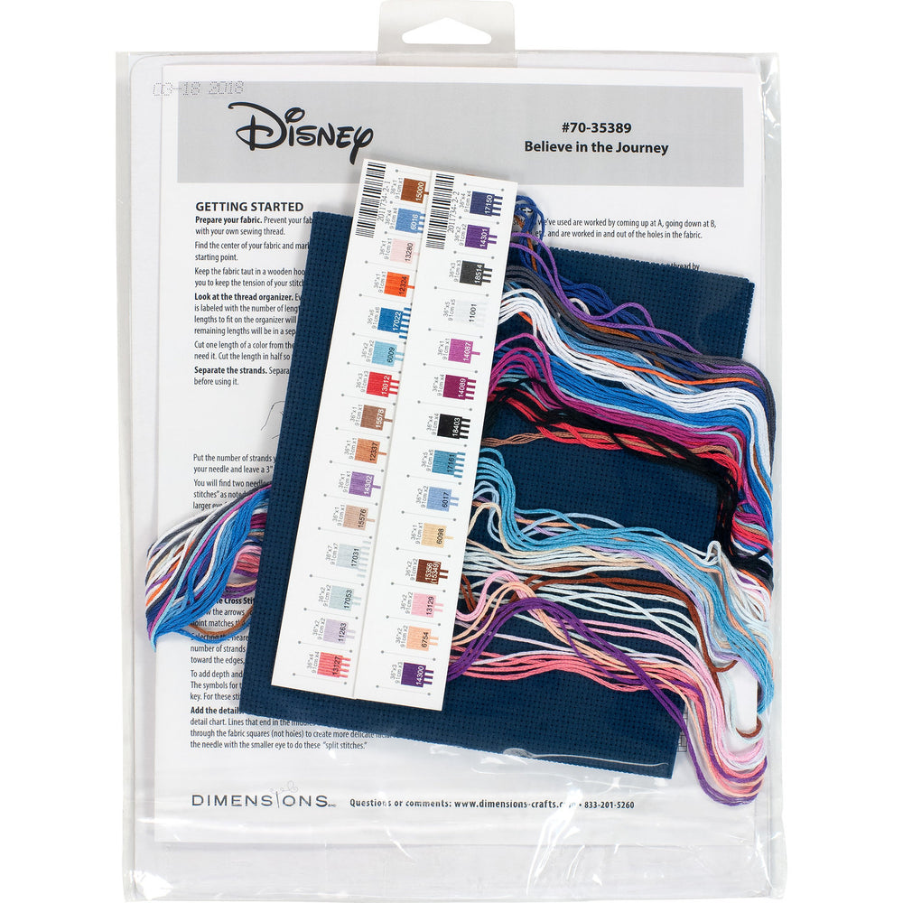 Believe in the Journey - 70-35389 Dimensions - Kit de punto de cruz