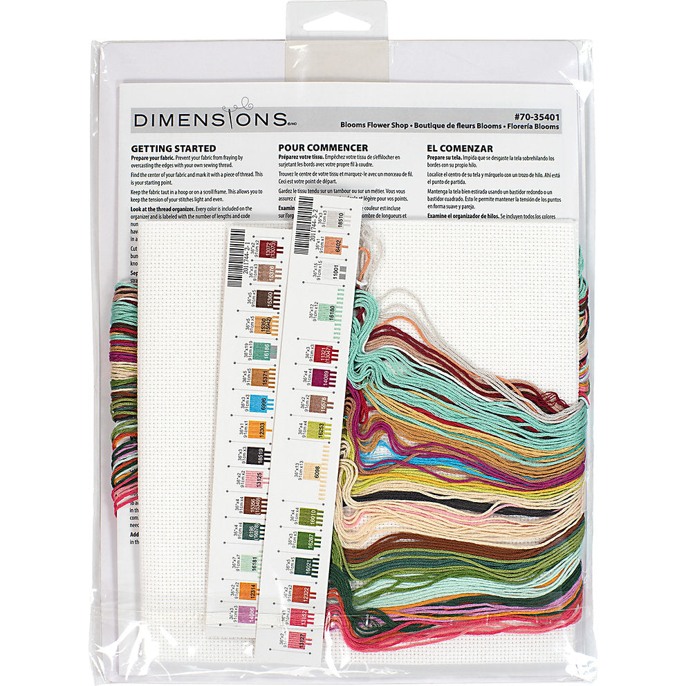 Kit de Punto de Cruz - Florería 70-35401 de la marca Dimensions