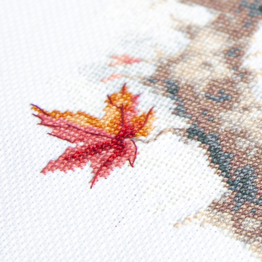 Kit de punto de cruz Magic Needle 70-54 First Autumn con búho