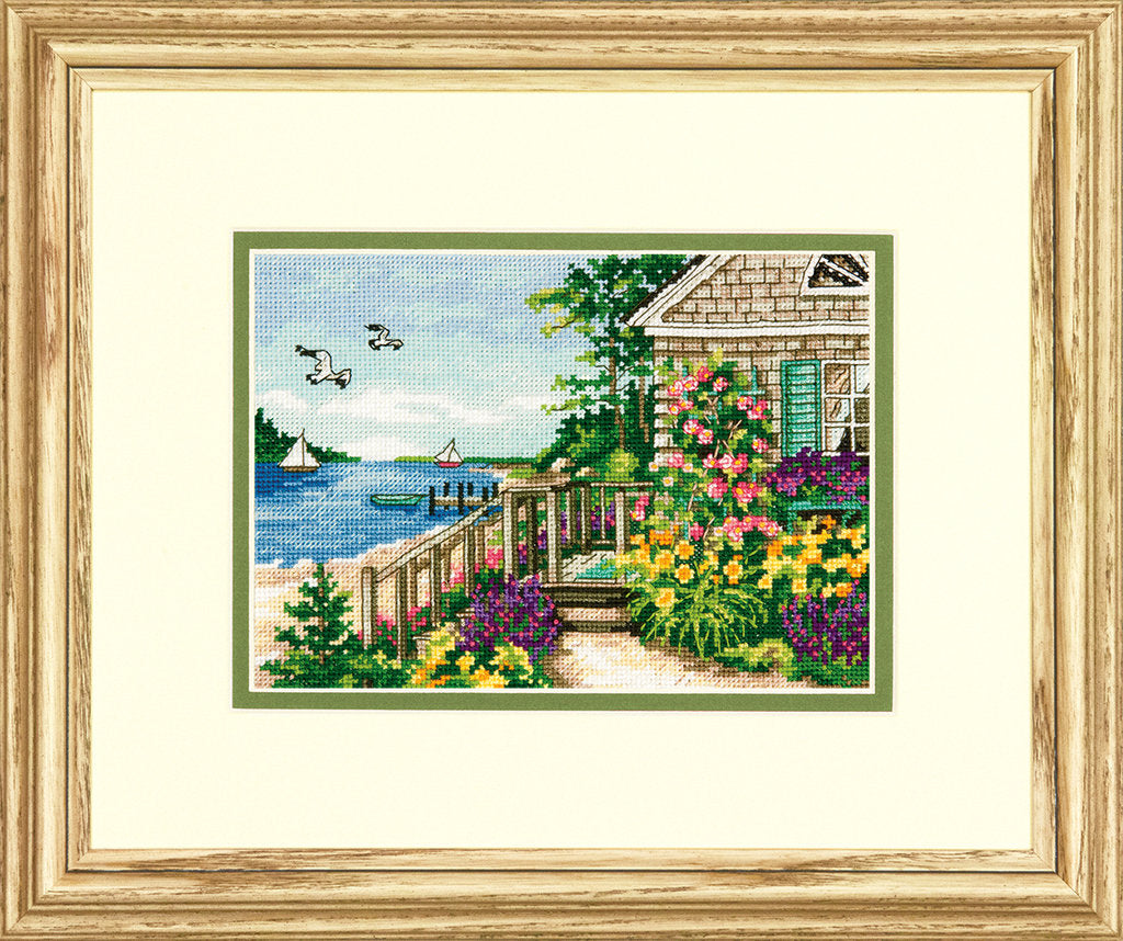 Bayside Cabin - 70-65145 Dimensions - Cross Stitch Kit