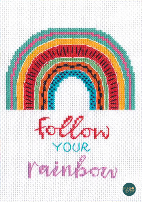 Follow Your Rainbow - 70-65213 Dimensions - Kit de punto de cruz