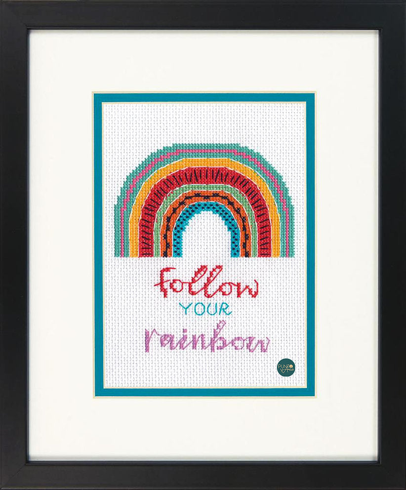 Follow Your Rainbow - 70-65213 Dimensions - Kit de punto de cruz