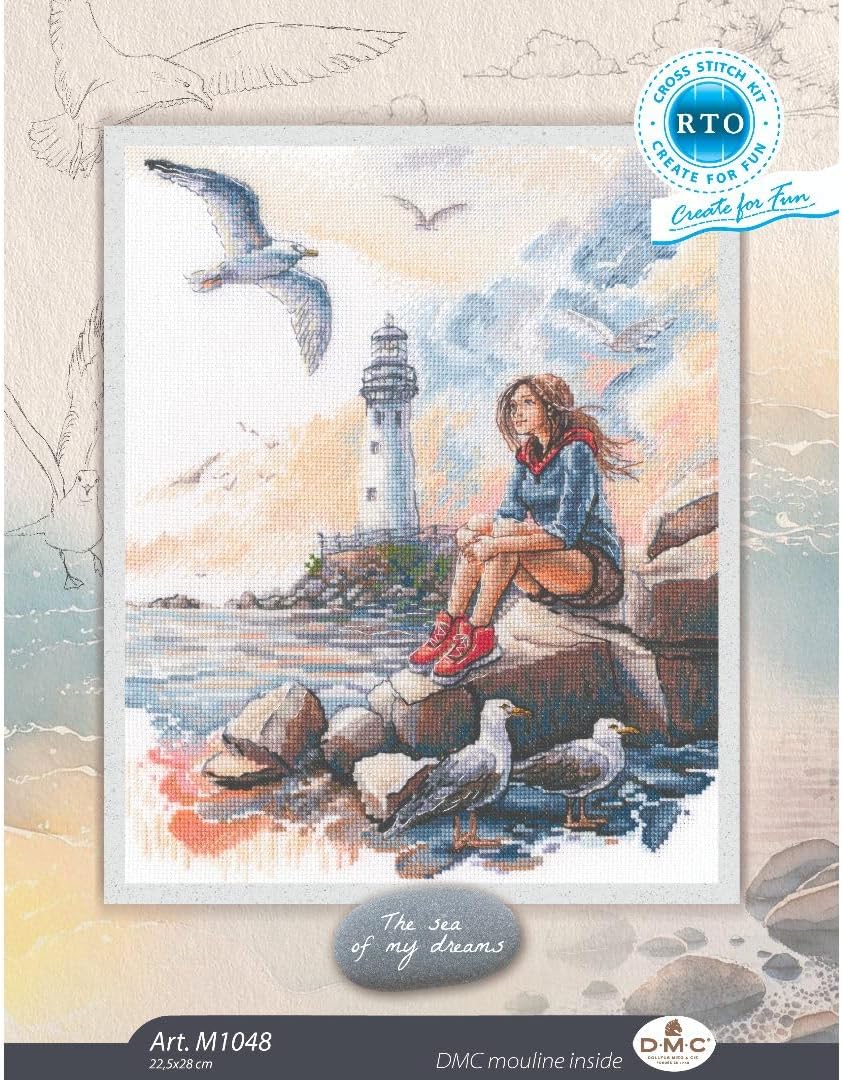 Kit de point de croix « La mer de mes rêves » – RTO M1048