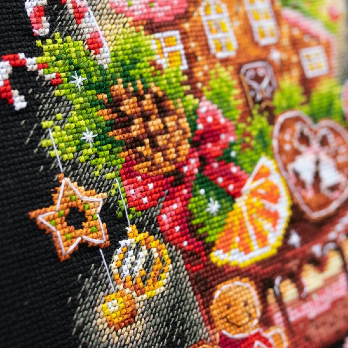 Kit de point de croix "Bonbons de Noël" Aiguille Magique 540-673