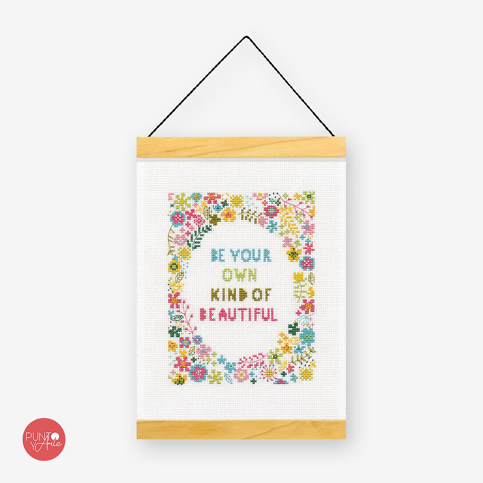 Own Kind of Beautiful - 72-75462 Dimensions - Kit de punto de cruz