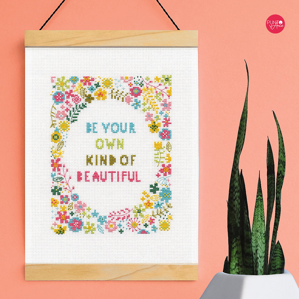 Own Kind of Beautiful - 72-75462 Dimensions - Kit de punto de cruz