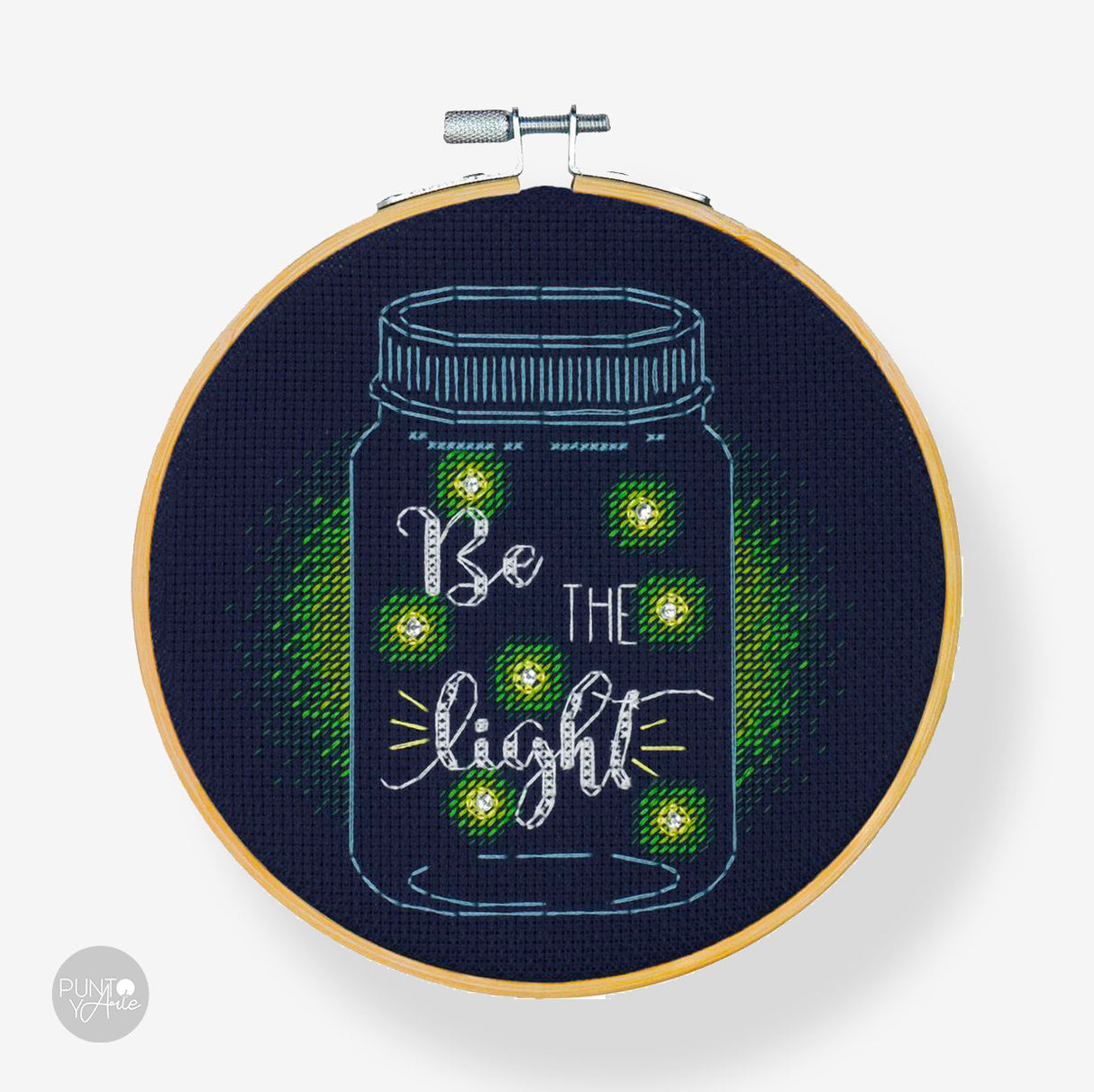 BE THE LIGHT - 72-75982 Dimensions - Kit de punto de cruz