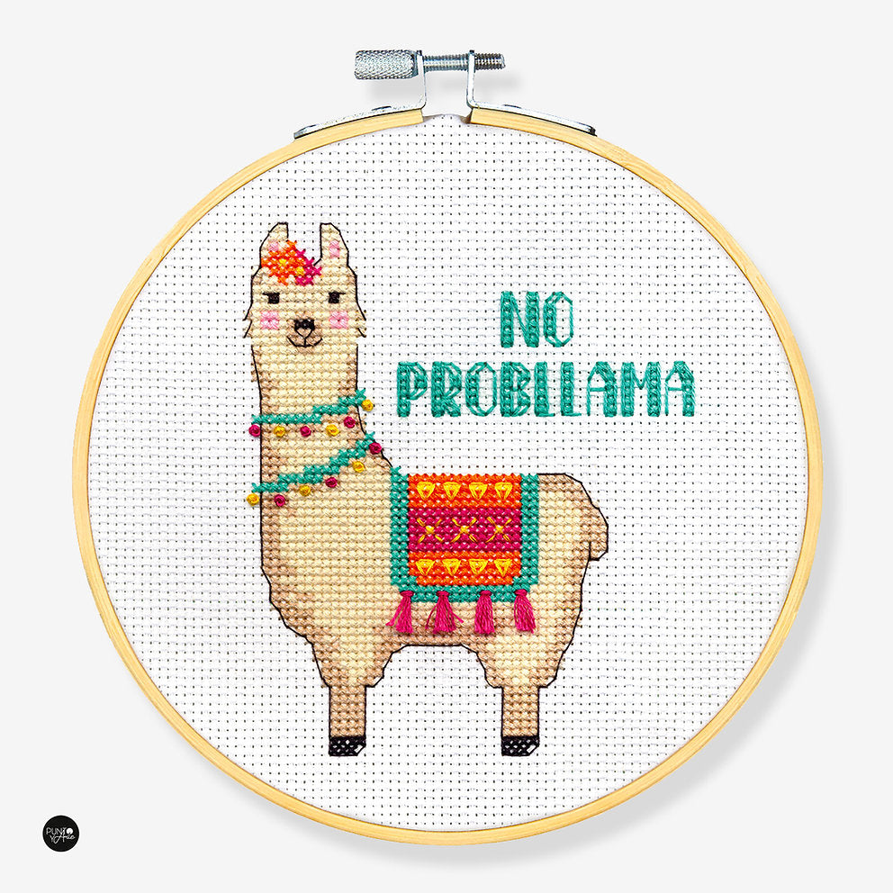 No Probllama - 72-76111 Dimensions - Kit de punto de cruz