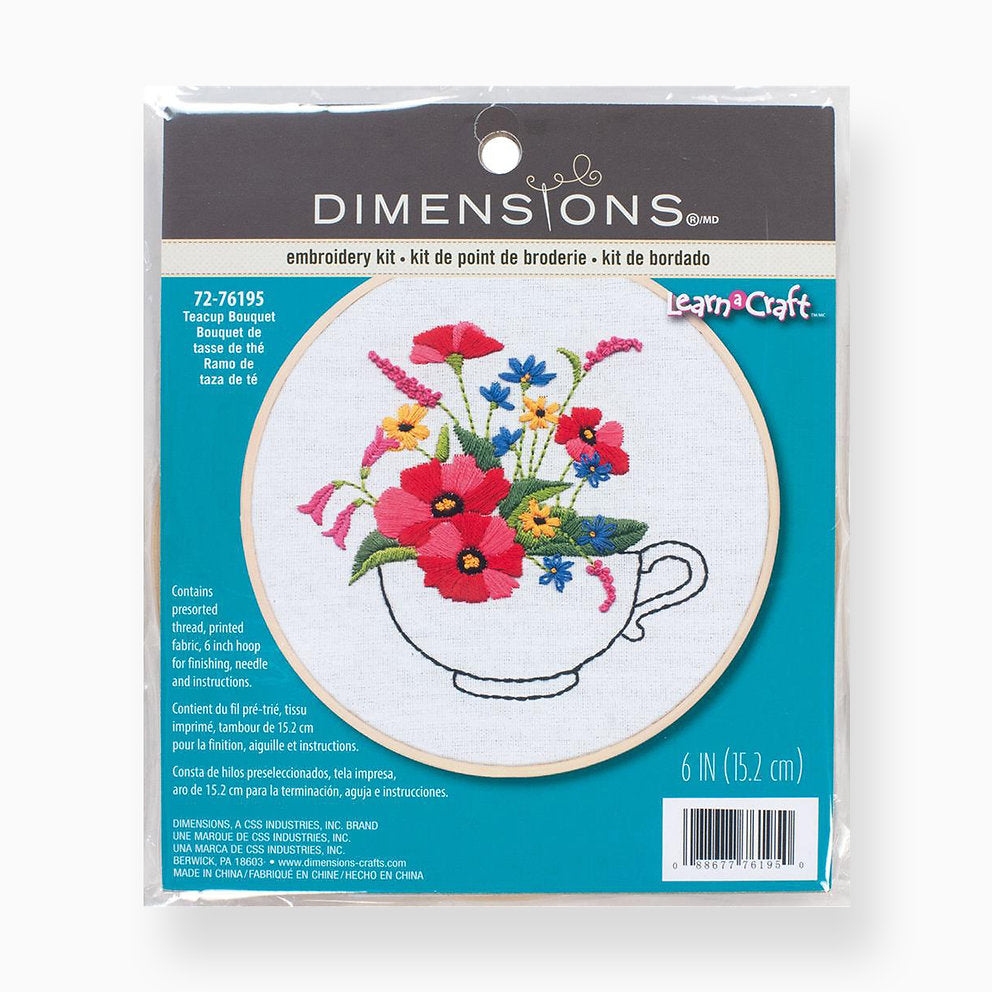 RAINBOW HOOP - 72-76195 Dimensions - Kit de bordado tradicional