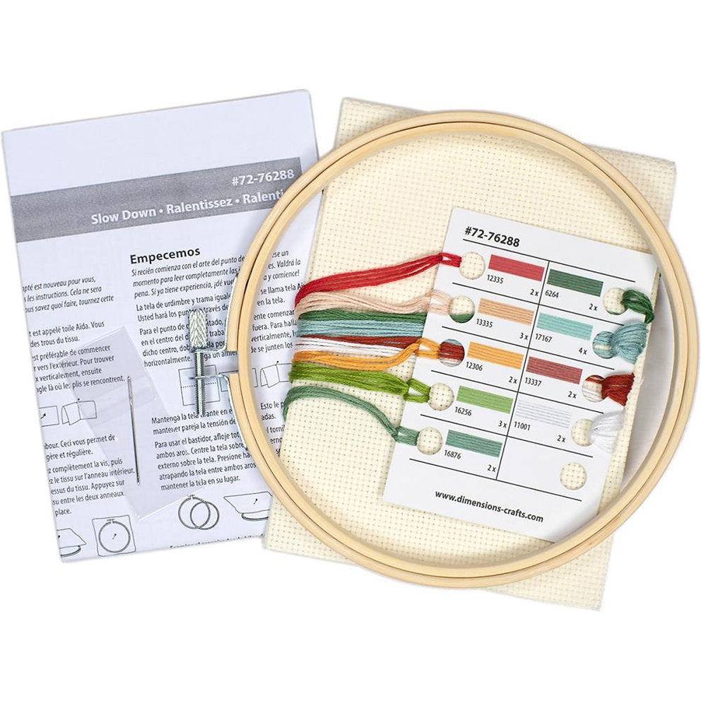 Slow Down - 72-76288 Dimensions - Cross Stitch Kit