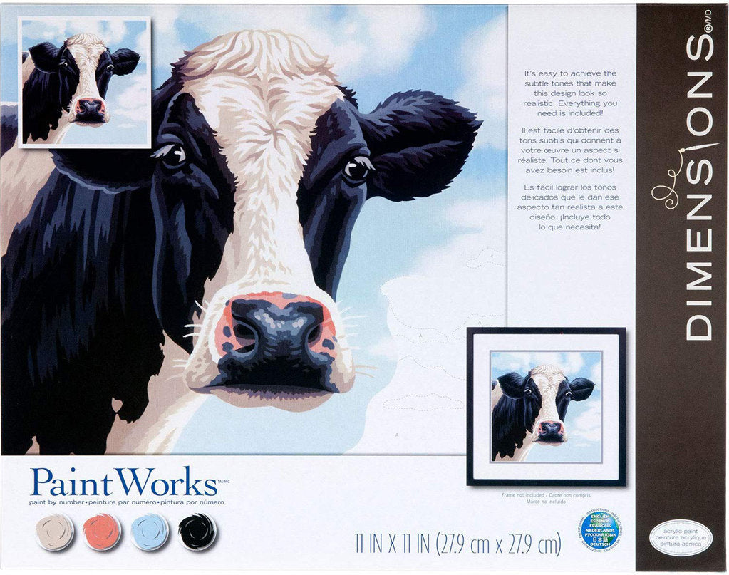 Vaca - 73-91731 Dimensions - Kit de Pintura por Número