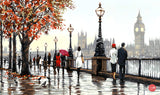 Vista del Támesis - Londres - 73-91732 Dimensions - Kit de Pintura por Numero