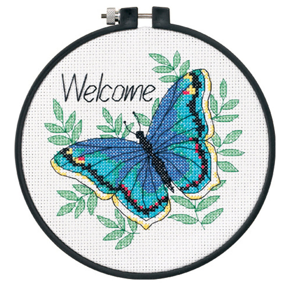 WELCOME BUTTERFLY - 73147 Dimensions - Kit de punto de cruz