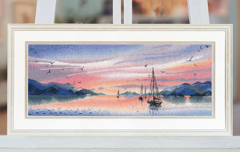 Kit de Punto de Cruz OVEN 1677 – Pink Evening