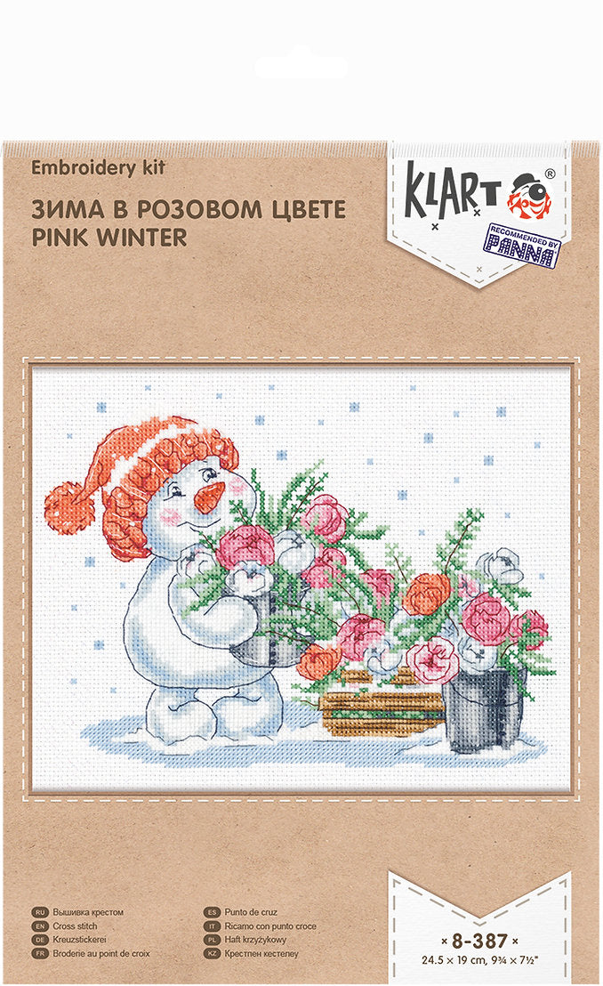 Invierno rosado - 8-387 Klart - Kit de punto de cruz