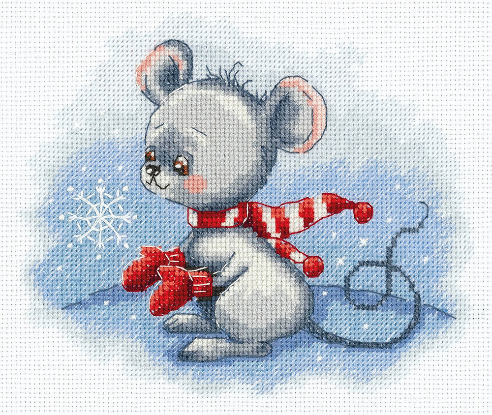 Manoplas de invierno - 8-391 Klart - Kit de punto de cruz