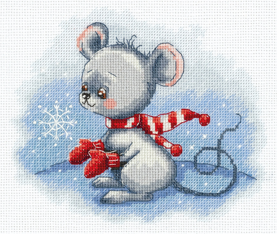 Manoplas de invierno - 8-391 Klart - Kit de punto de cruz