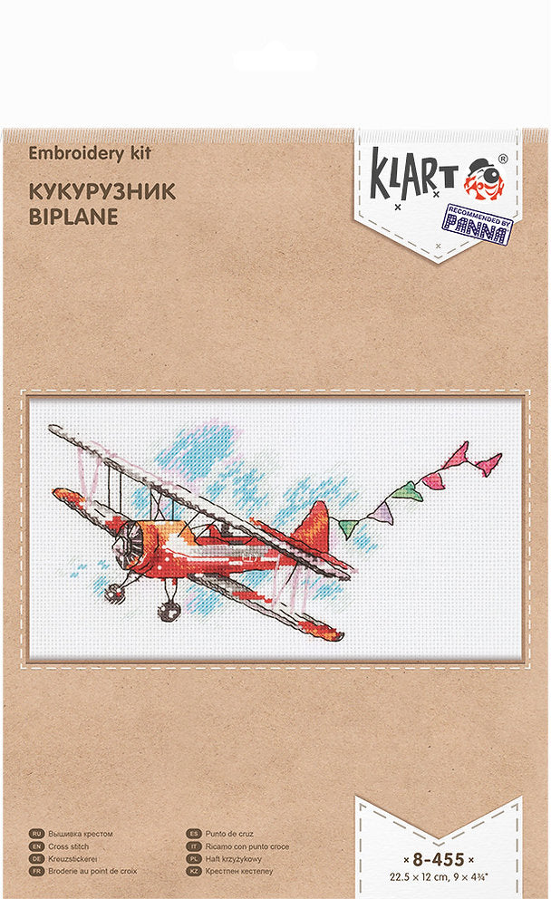Biplan - 8-455 Klart - Kit de point de croix