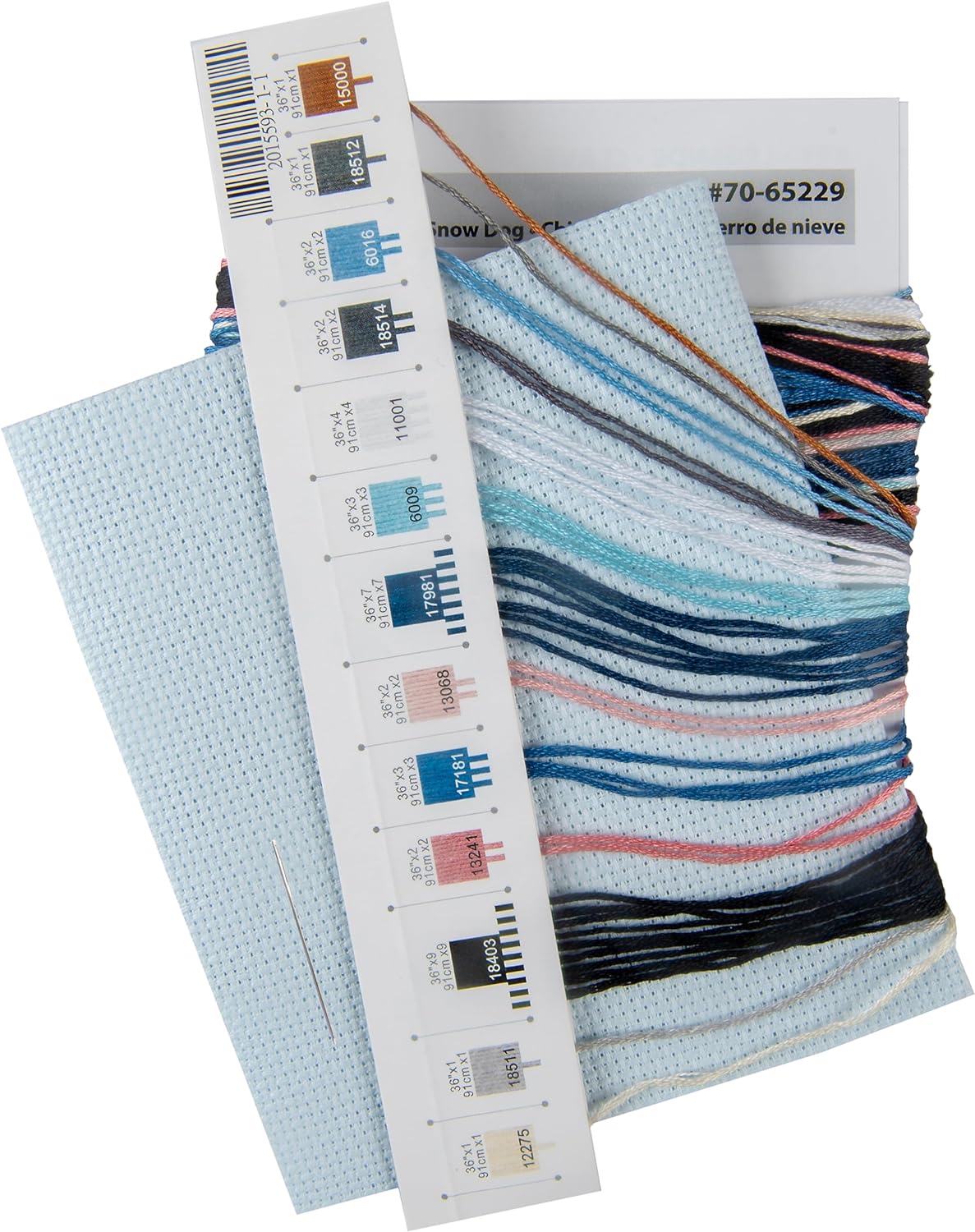 Kit de point de croix « Chien dans la neige » 70-65229 par Dimensions