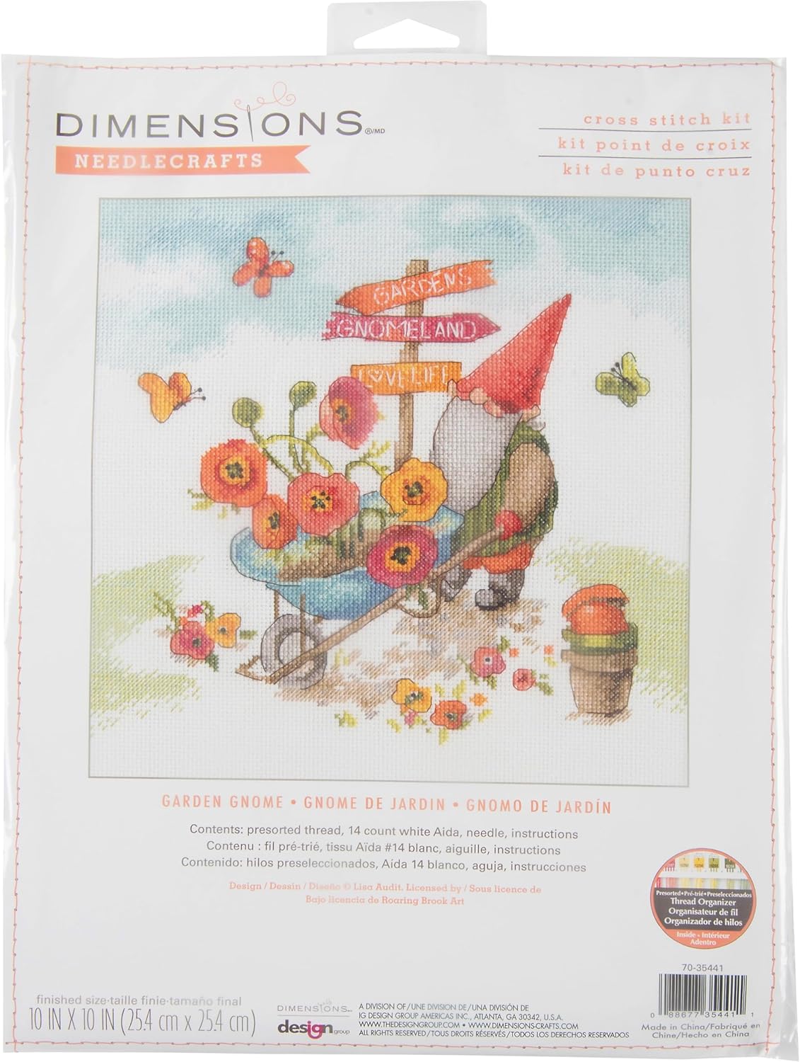 Kit de point de croix « Nain de jardin » 70-35441 par Dimensions