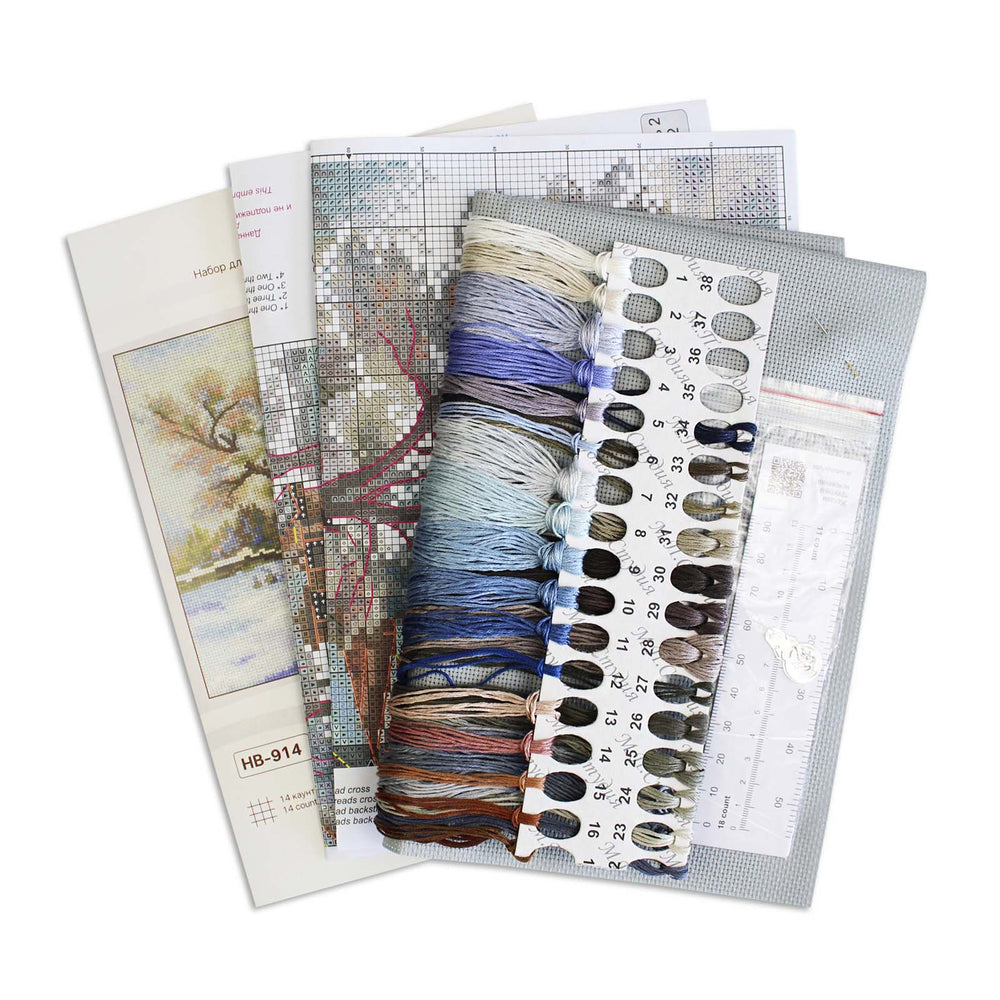 Kit de Punto de Cruz MP Studia SNV-914 – Rural Temple