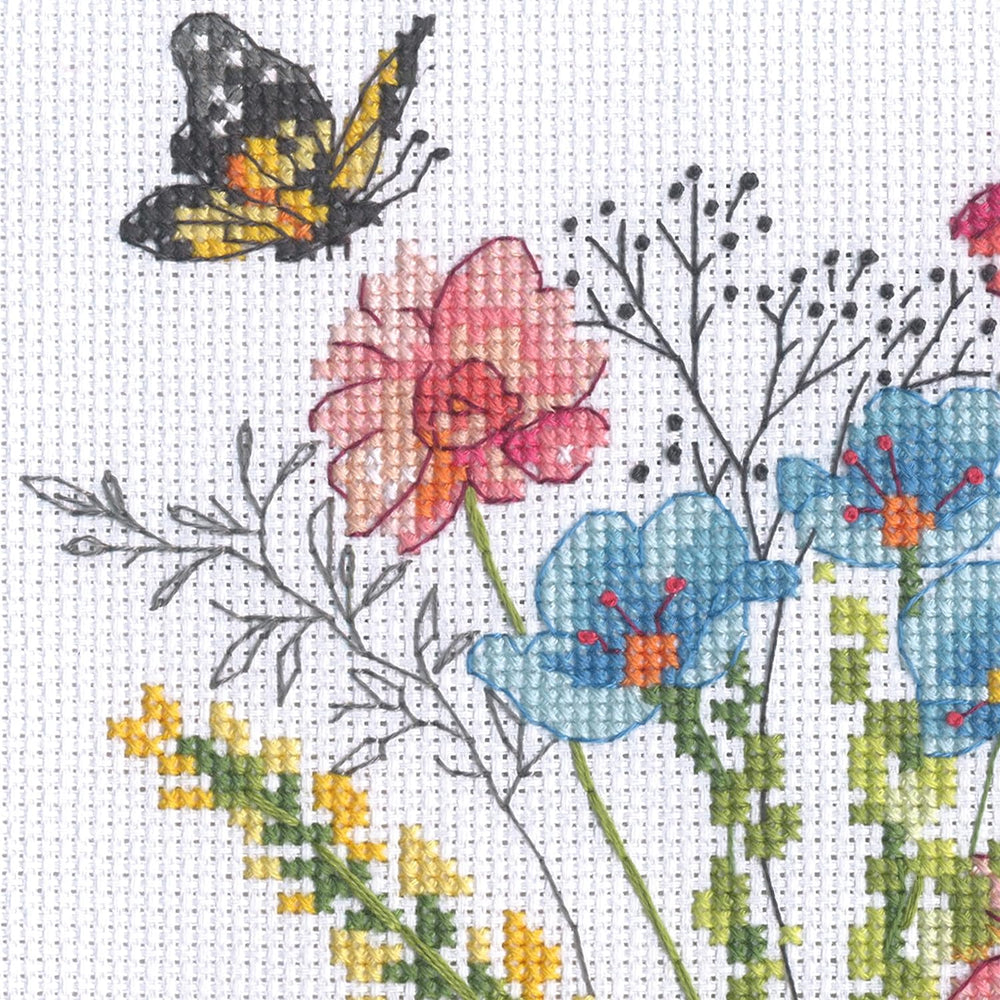 Kit de point de croix « Vases avec fleurs sauvages » 70-35431 par Dimensions