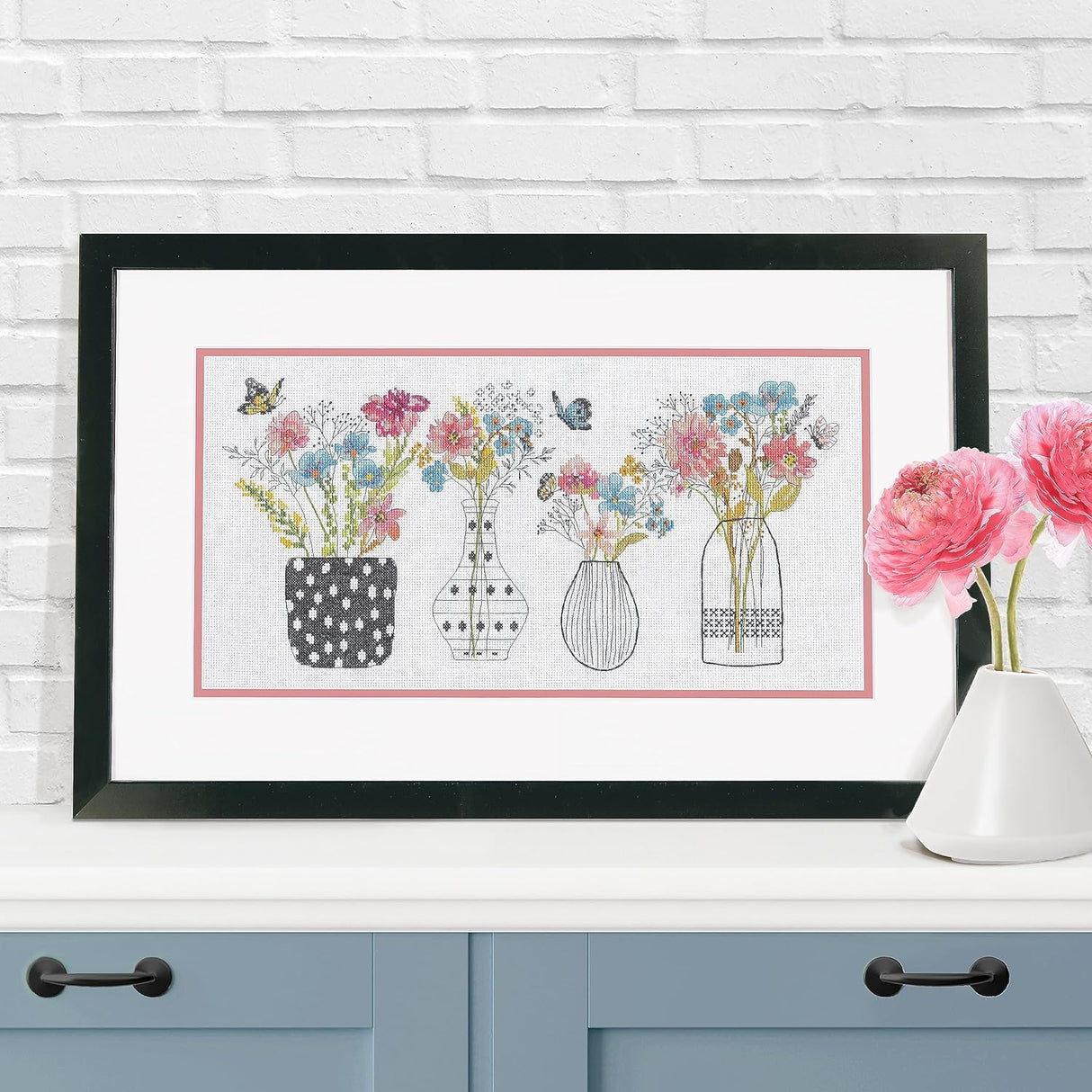 Kit de point de croix « Vases avec fleurs sauvages » 70-35431 par Dimensions