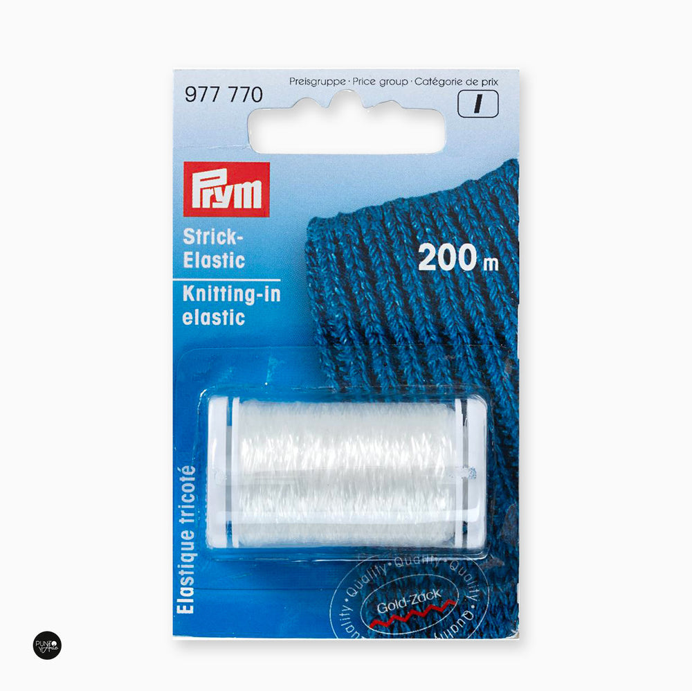 Fil à tricoter élastique transparent Prym 977770 - Polyvalence et renfort pour vos créations