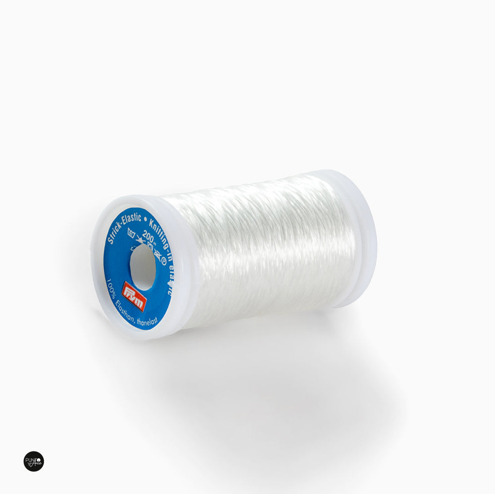 Fil à tricoter élastique transparent Prym 977770 - Polyvalence et renfort pour vos créations