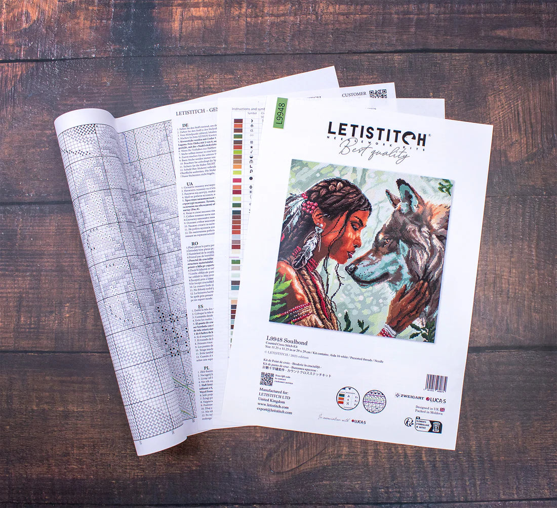 Kit de broderie au point de croix LetiStitch – L9948 Soulbond