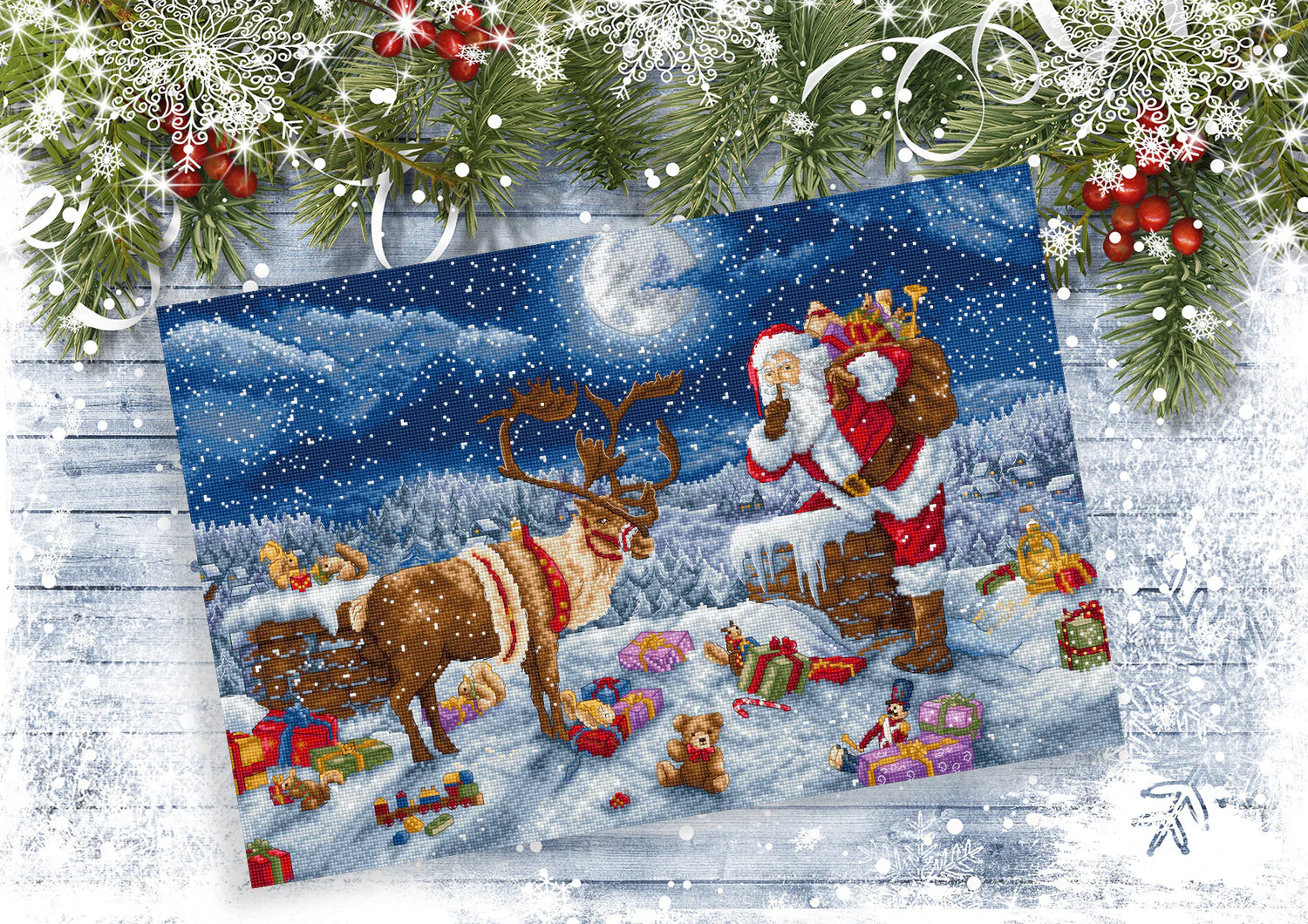 Kit de Punto de Cruz Letistitch - Silent Night Gift L9958