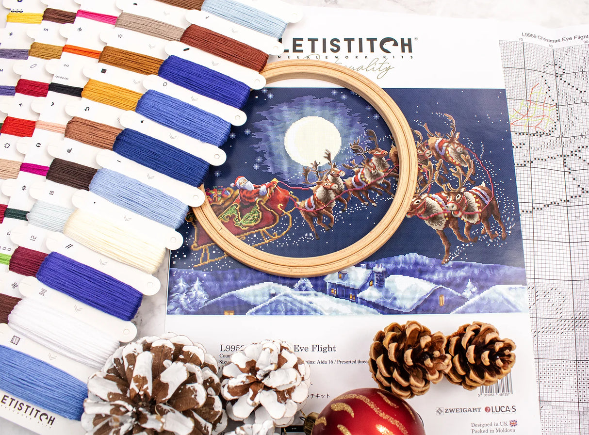 Kit de Punto de Cruz Letistitch - Christmas Eve Flight L9959