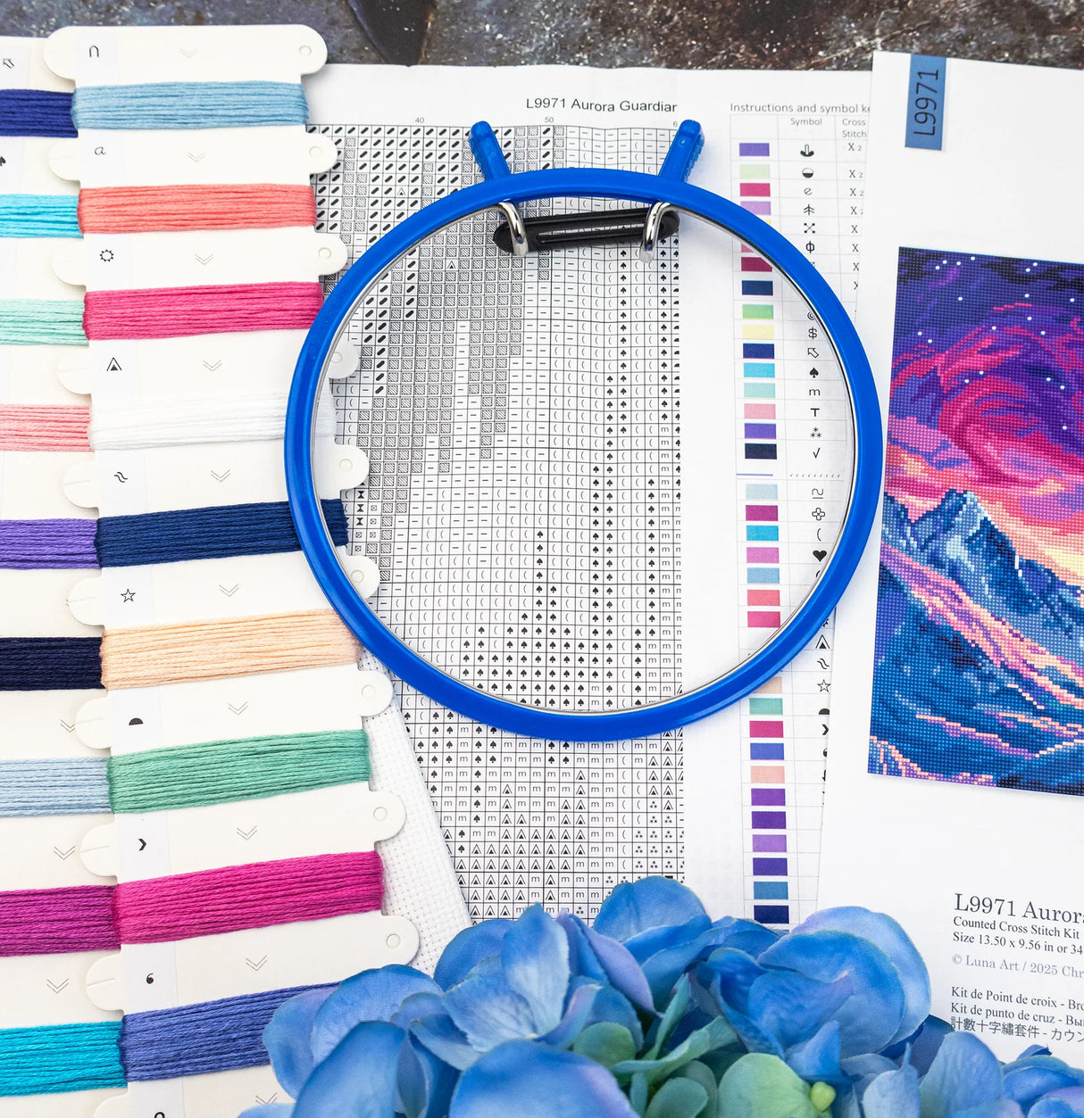 Kit de Punto de Cruz LetiStitch L9971 – Aurora Guardian