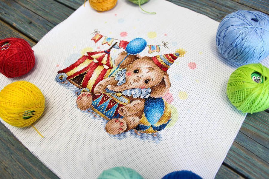 Kit de point de croix « Cirque préféré » SNV-836 par MP Studia