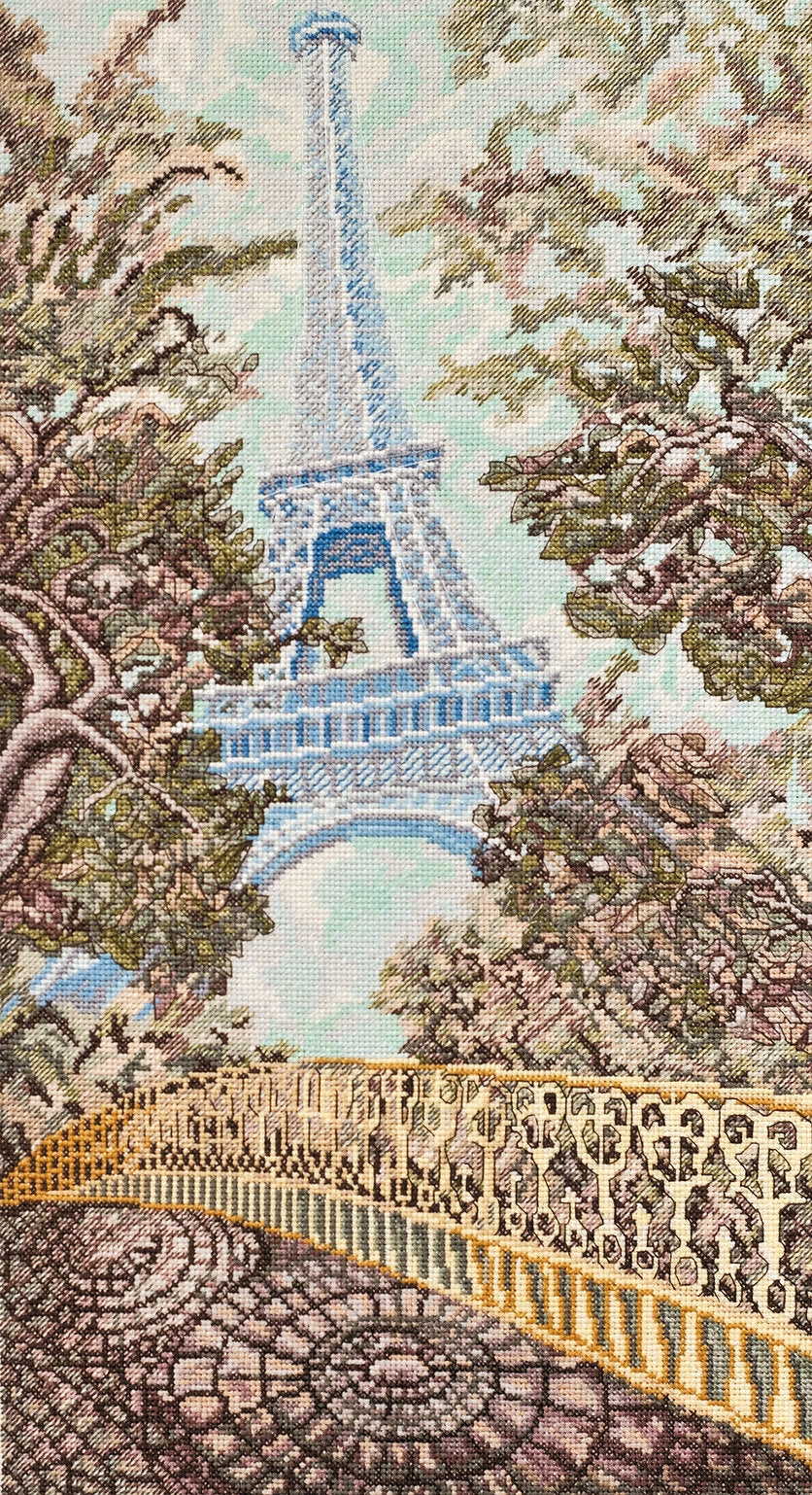AH-057 Jardin des Tulleries - Kit de point de croix - Abris Art