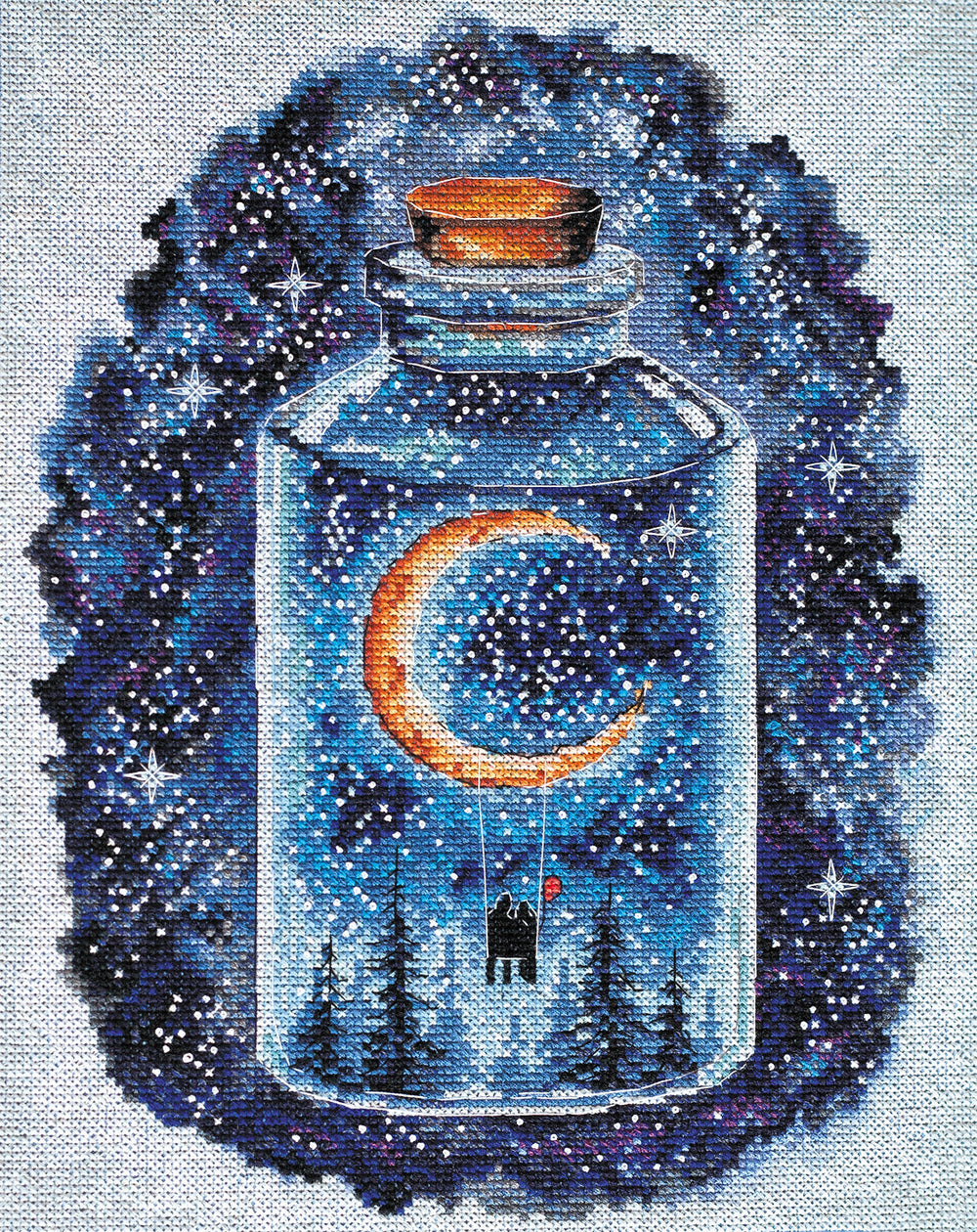 AH-095 The Month of Lovers - Cross Stitch Kit - Abris Art