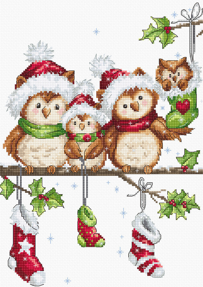 The owls - B1186 Luca-S - Cross Stitch Kit