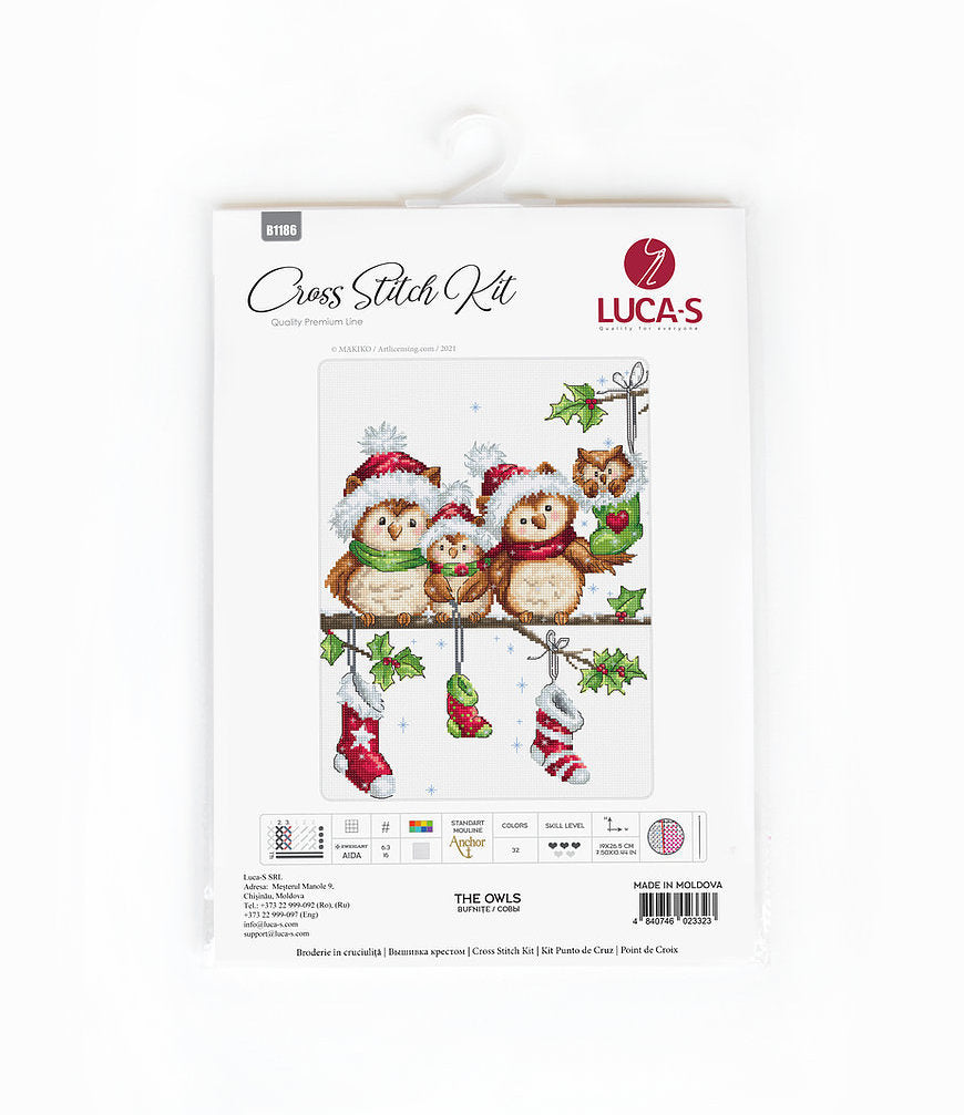 The owls - B1186 Luca-S - Cross Stitch Kit