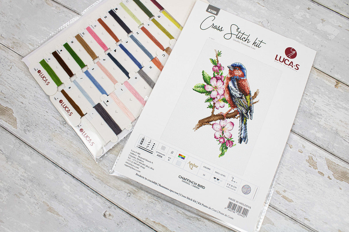 Chaffinch Bird - B1196 Luca-S - Cross Stitch Kit