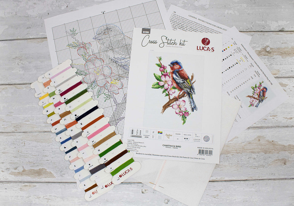 Chaffinch Bird - B1196 Luca-S - Cross Stitch Kit