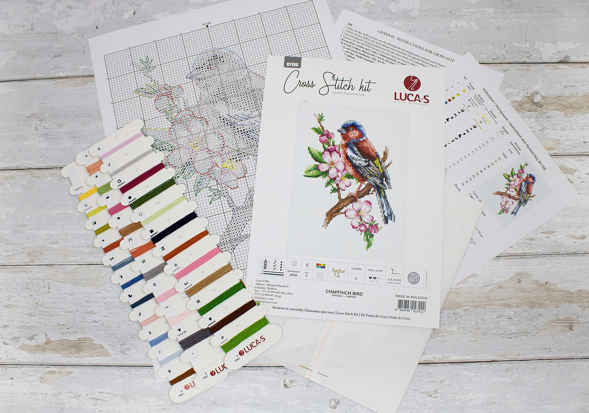 Chaffinch Bird - B1196 Luca-S - Cross Stitch Kit