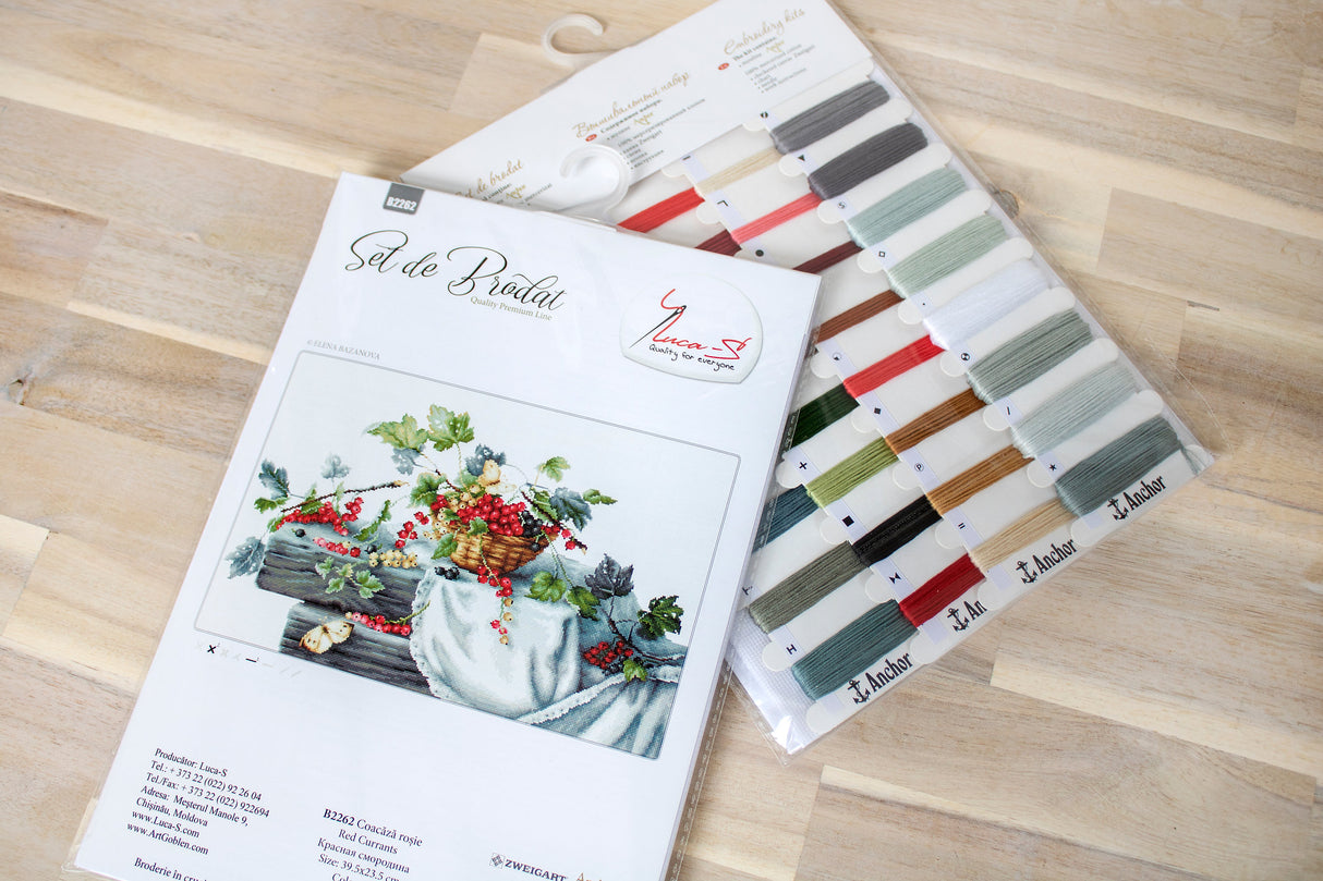 B2262 Red currants - Luca-S - Cross Stitch Kit