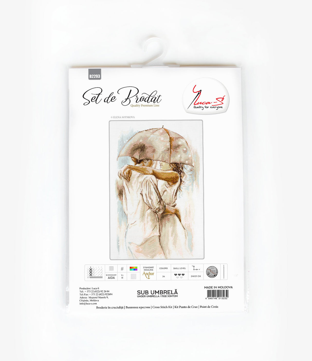 (Discontinued) B2293 Under the umbrella - Luca-S - Cross Stitch Kit