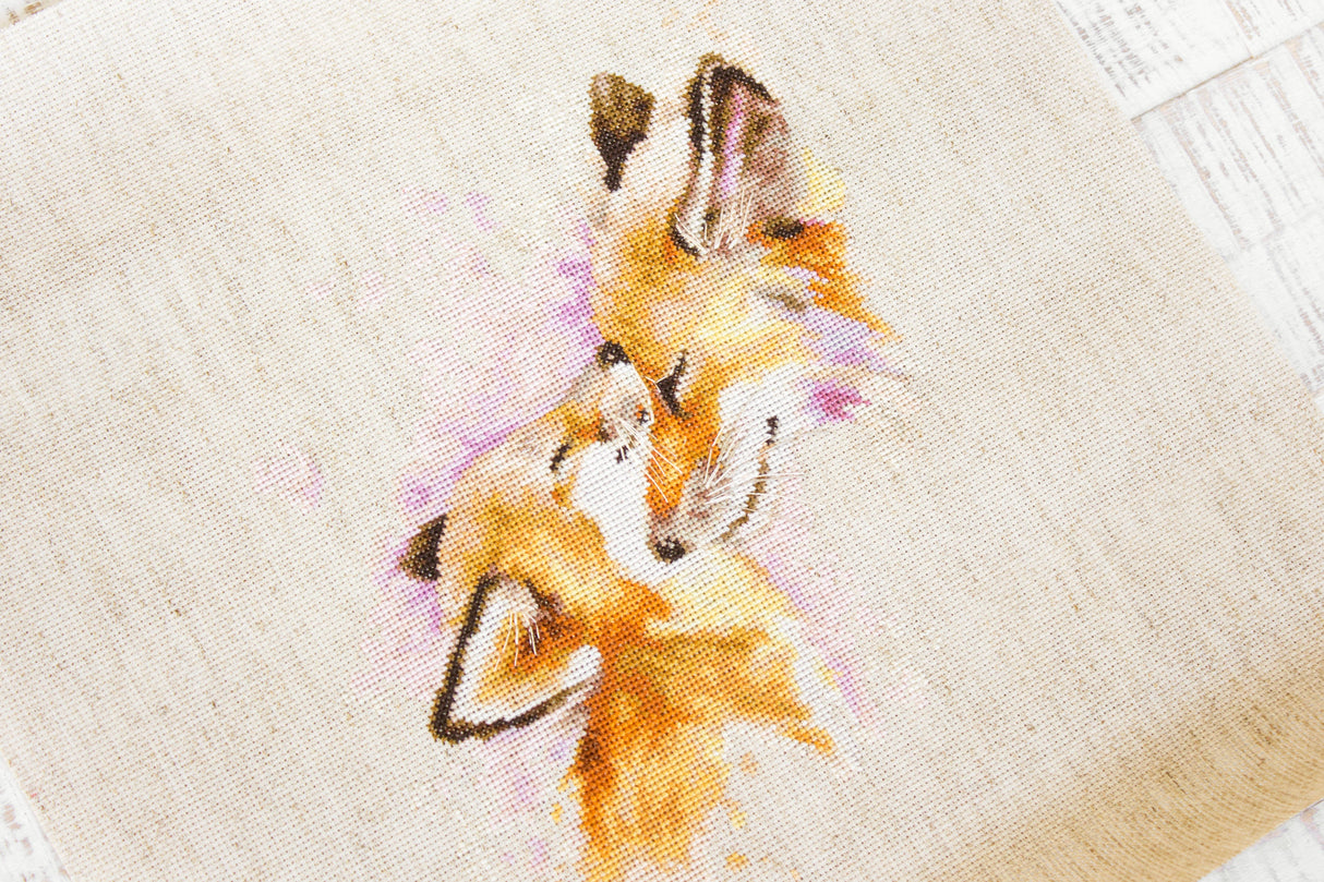 B2312 Foxes - Luca-S - Cross Stitch Kit