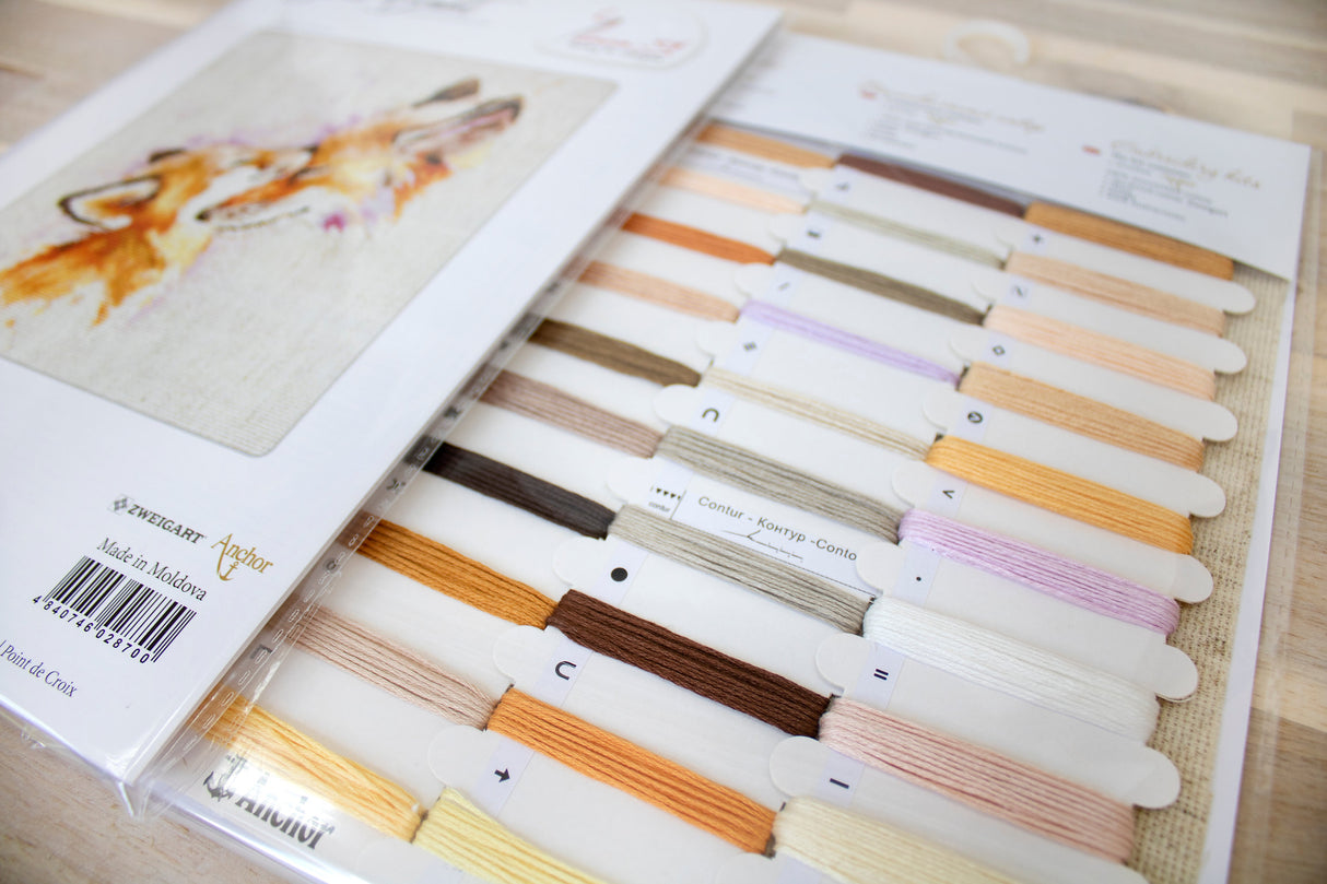 B2312 Foxes - Luca-S - Cross Stitch Kit