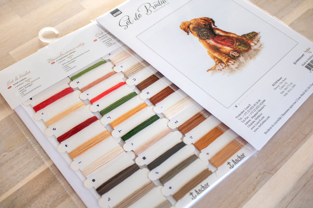 B2338 The boxer - Luca-S - Cross Stitch Kit